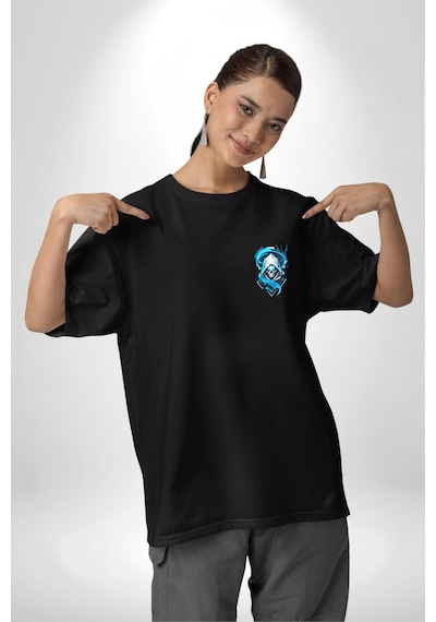 Buzların Efendisi Kurukafa Siyah Oversize Unisex Ön Sol Yan Minimal Baskılı Tişört Koyu Siyah Buzların Efendisi Kurukafa Siyah Oversize Unisex Ön Sol Yan Minimal Baskılı Tişört Koyu Siyah