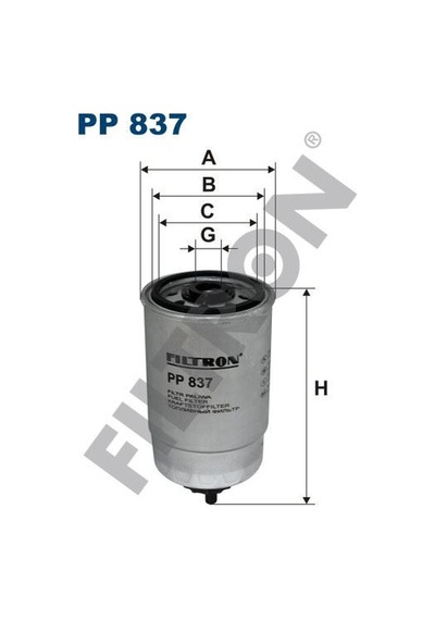 FILTRON PP837 YAKIT FİLTRESİ ASTRA-CORSA-VECTRA-TRAFFIC-BOXER-PAL