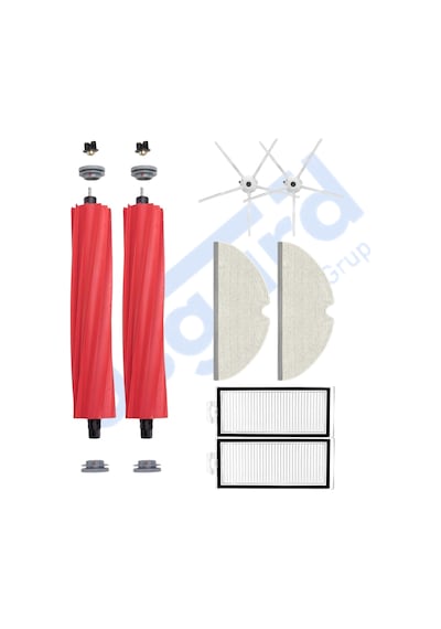 Roborock Q7 , Q7+ , Q7 Max , Q7 Max+ Uyumlu 2 Ana Fırça 2 Yan Fırça 2 Filtre 2 Mop Pkt-iasgf0000501