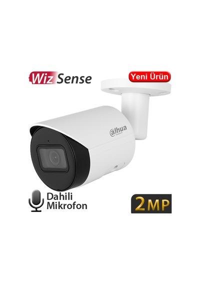 Dahua Ipc-hfw2241s-s 2mp 3.6mm Starlıte Wız Sense Ip67 Ik10 Poe Metal Sd Bullet Seslı Ip Kam. 30mt