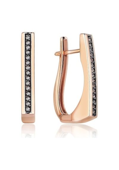 Reis T9348 Pars Square 2 Earring Altın