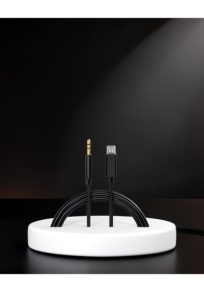 Lightning To 3.5mm Aux Dönüştürücü Kablo 1m Uczzz Apple iPhone Uyumlu aux-2 Belirtilmemiş