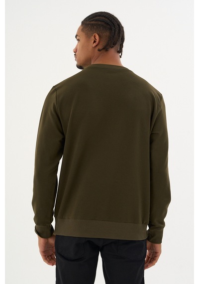 Superlife Süperlife Erkek Gri Bisiklet Yaka Ribanalı Regular Fit Sweatshirt Spr26swk930 Haki Superlife Süperlife Erkek Gri Bisiklet Yaka Ribanalı Regular Fit Sweatshirt Spr26swk930 Haki