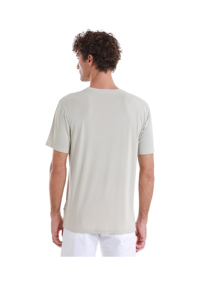 Hatemoğlu Ekru Regular Fit Düz Bisiklet Yaka Triko Tişört 35102024c006 A53 Ekru