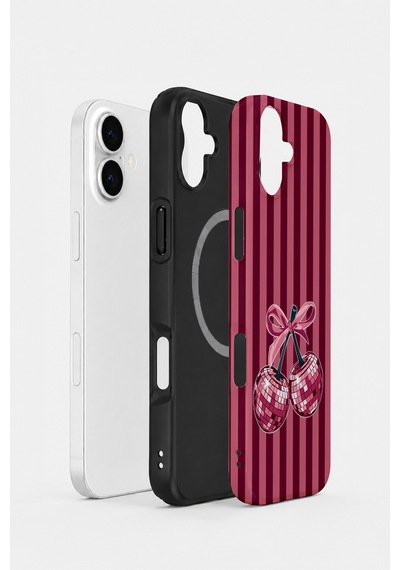 Velvoria Valestra Disco Cherry Stripe Apple Apple iPhone Uyumlu 16 Plus Magsafe Koruma Kılıfı Valestra Magline - Disco Cherry Stripe Velvoria Valestra Disco Cherry Stripe Apple Apple iPhone Uyumlu 16 Plus Magsafe Koruma Kılıfı Valestra Magline - Disco Cherry Stripe