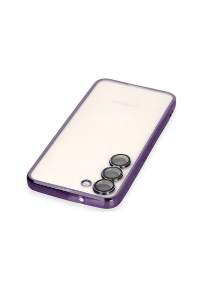 Samsung Galaxy S23 Plus Kılıf Razer Lensli Silikon - Mor 0.2M-Çok Renkli