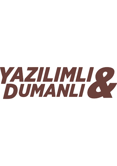 Yazılımlı&dumanlı Araba Sticker 17x17 Cm Kahverengi