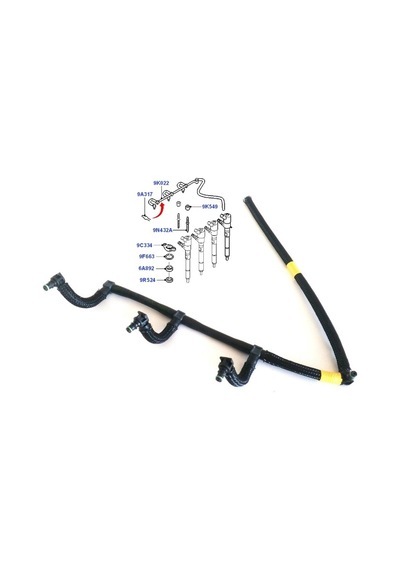 Enjektör Dönüş Hortumu 0500406 Focus-ıı 04-11 C-max 1.6 Tdcı