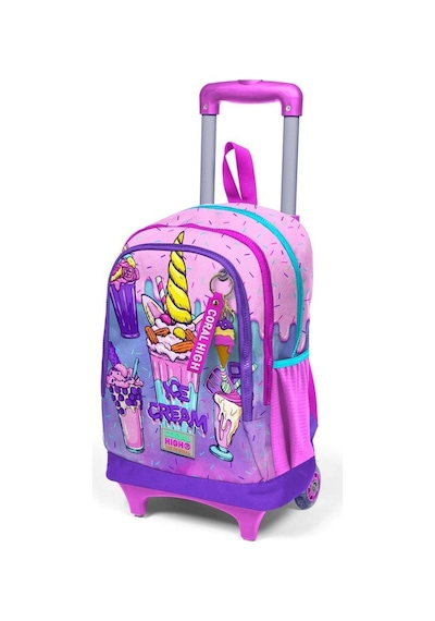 Coral High Büyük Boy Çekçekli Sırt Çantası Dondurma Desen 23949