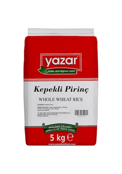 Yazar Kepekli Pirinç 5 KG