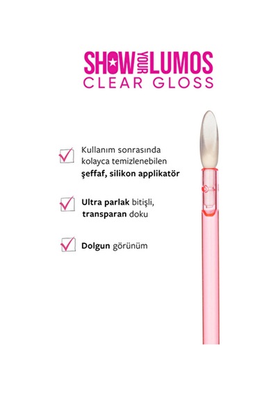 3 Adet Show By Pastel Clear Dudak Parlatıcısı Diğer