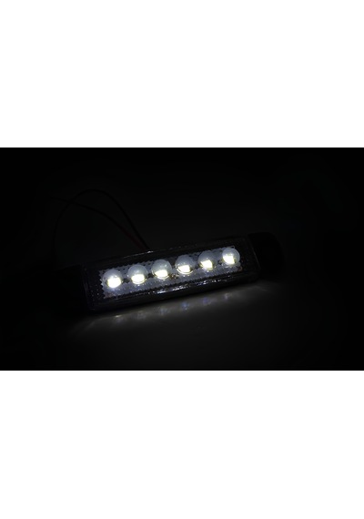 10 Adet Beyaz Parmak Lamba 6 Led 12v 24v