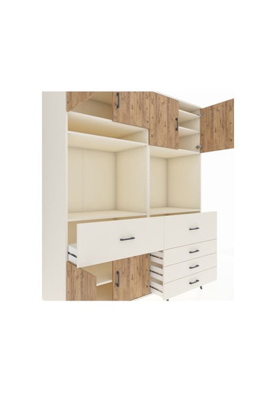 Kronos Gardrop 7 Raflı 5 Çekmeceli 6 Kapaklı 176x59x221 Aytaşı-çam/aytaşı Beyaz Kronos Gardrop 7 Raflı 5 Çekmeceli 6 Kapaklı 176x59x221 Aytaşı-çam/aytaşı Beyaz