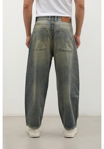 Banny Jeans Erkek Skater Fit Jean Pantolon Tint Yeşil L