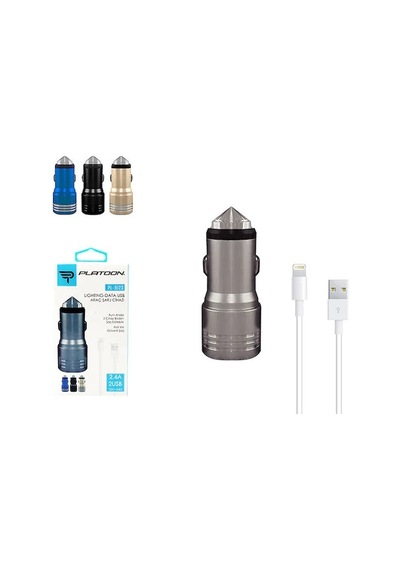 Pl-9123 Set 2.4A  Çift Usb -Çakmaklık Araç Içi Şarj Cihazı