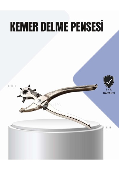 Kemer Delme Pensesi Çok Amaçlı 6 Farklı Delik Boyu Ayarlı Deri Delme Aleti 83838658