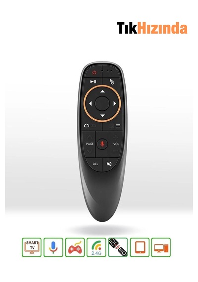 Android Tv Box ,akıllı Kumanda, Air Mouse, Sesli Kontrol, 2.4g