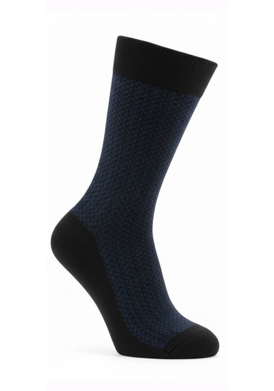 Heren Socks Heren Bambu 3'lü Asorti Hışır Kağıtlı Erkek Royal Soket , Burun Dikişsiz, Yıkamalı Siyah - Lacivert - Bej