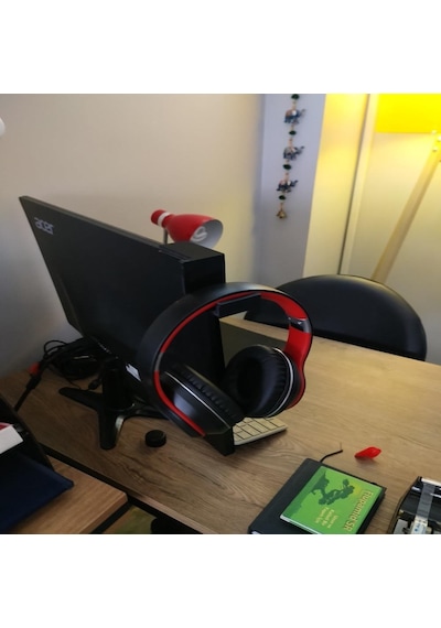 Monitor Takılan Oyuncu Kulaklık Standı Gamer Headset Stand Kulaklık Tutucu Askısı