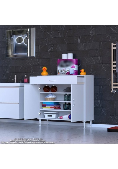 Eliusta Rose 100 Cm Beyaz 1 Çekmeceli Banyo Mutfak Dolabı 4 Bölmeli 3 Raflı Çok Amaçlı Dolap 100x88x32,5 Cm Beyaz Eliusta Rose 100 Cm Beyaz 1 Çekmeceli Banyo Mutfak Dolabı 4 Bölmeli 3 Raflı Çok Amaçlı Dolap 100x88x32,5 Cm Beyaz
