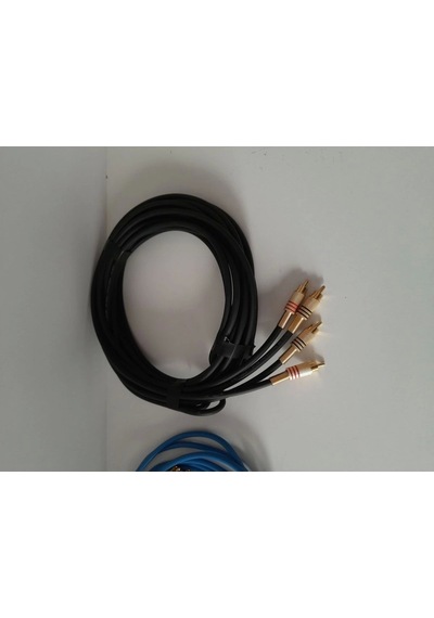 El Yapımı Amfi Rca Ses Kablosu 2 Metre - Parazit Yapmaz Güzel Ses