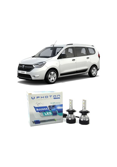 Dacia Lodgy Uzun + Kısa Far Ampulü H4 Access Yeni Seri Beyaz 2012-2021