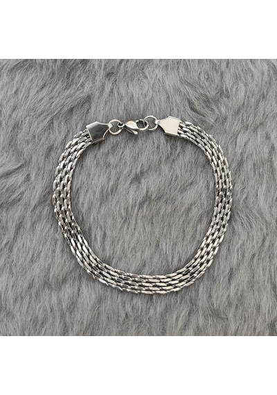 Chavin 6 Mm. 20 Cm. Gri Çelik Erkek Bileklik Et84by-6