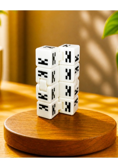 Minecraft Skeleton Fidget Küp Sınırsız Minecraft Küpü Stres Giderici Masaüstü Oyuncağı