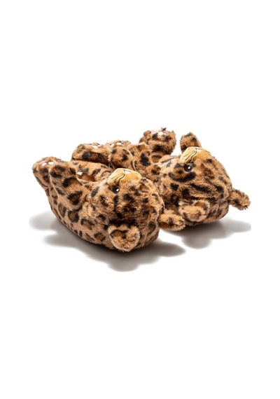 Twigy Cc0605 Tw Pako Leopar Kahverengi Kadın Panduf Kahverengi
