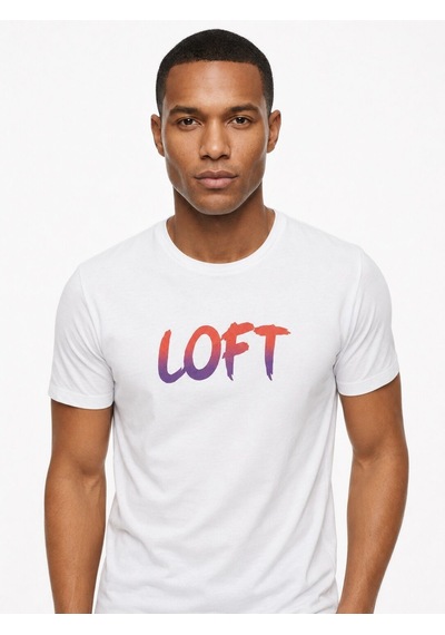 LOFT Regular Fit Erkek Tshirt K.kol Lf2041101 Q1.v1 Beyaz