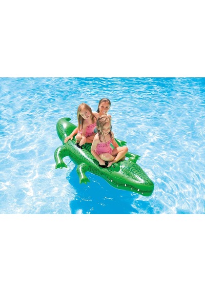 Intex Giant Gator Ride-on - Aufblasbarer Reittier - 203 X 114 Cm
