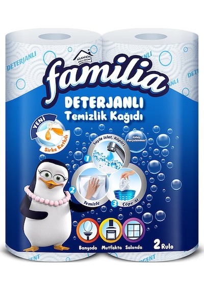 3 Adet Familia Kağıt Havlu Deterjanlı 2'li