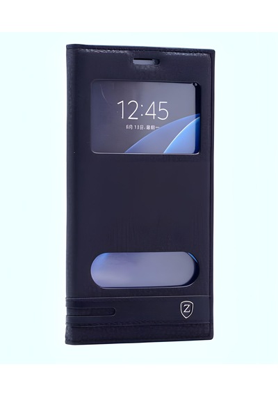 Galaxy Uyumlu A7 2016 Kılıf Pencereli Elite Kapaklı Kılıf 001