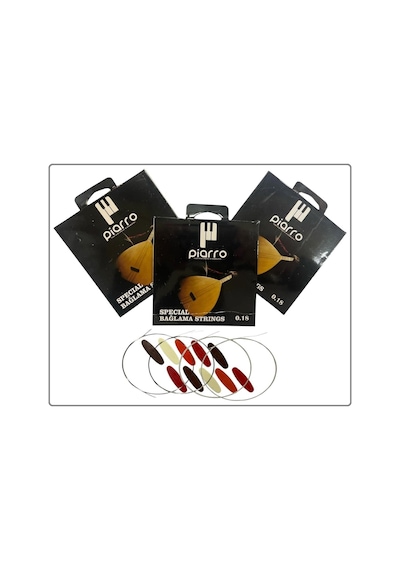 Piarro Profosyonel Kısa Sap Bağlama Teli 0,18 3 Paket