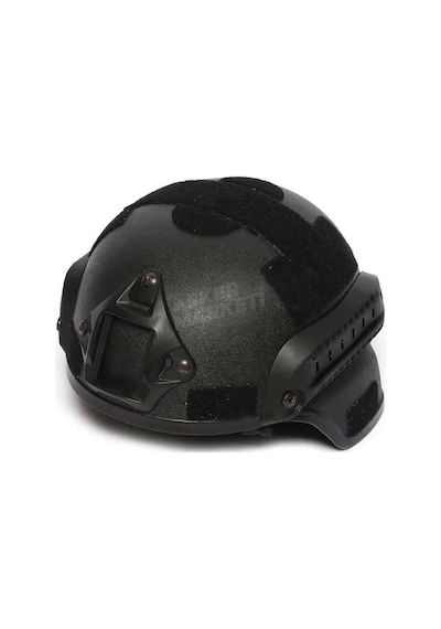 Siyah Kompozit Başlık - Miğfer - Paintball Airsoft Başlık Siyah