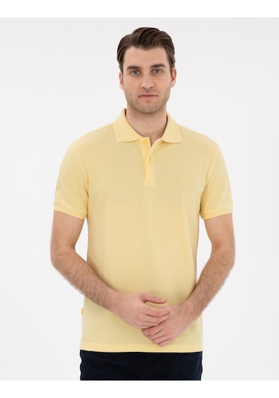 Pierre Cardin Erkek Açık Sarı Tişört Basic 50306448-vr004 Açık Sarı