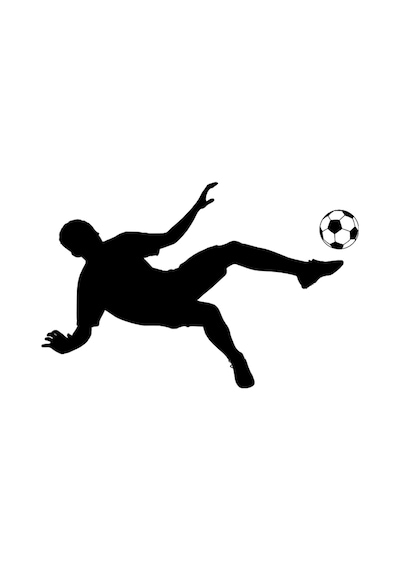 Sporcu Folyo Sticker Derstve46121 20cm Uzunluk Siyah