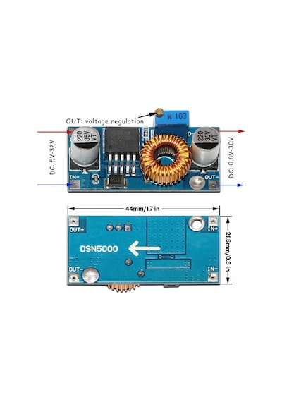 Step-down Güç Modülü 5a Xl4005 4015 Dc-dc Çıkış Ayarlanabilir