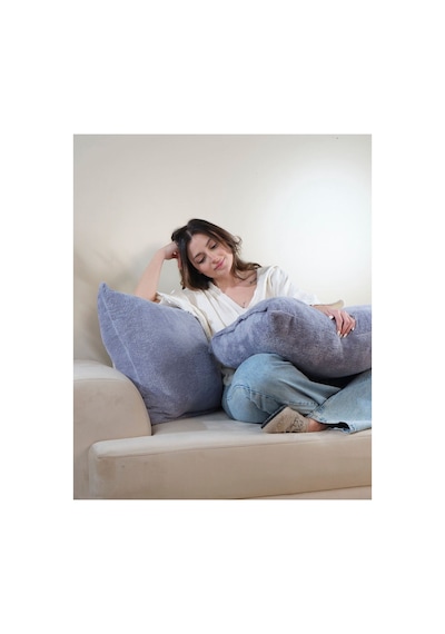 Gri Wellsoft 2'li Hediyelik Dekoratif Kırlent Kılıfı 35x55 Cm