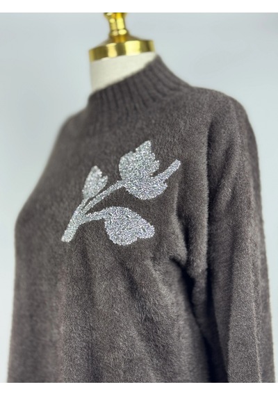 Nuss Ns-26k7001-k Kahve Renk Tunik Çok Renkli