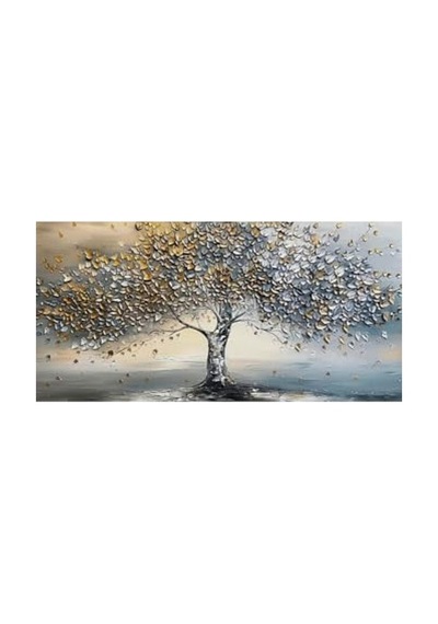 Hayat Ağacı Kanvas Tablo, Renkli 70 X 100 Cm