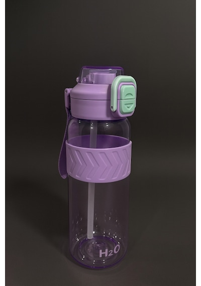 H2o - Kilitli Kapaklı Tritan Suluk 1000 Ml Bpa İçermez, Sızdırmaz, Dayanıklı Spor Ve Günlük Matara Lila