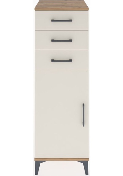 Hyperion Dolap 3 Çekmeceli Tek Kapaklı 44x44x134 Çam-aytaşı Atlas Çam
