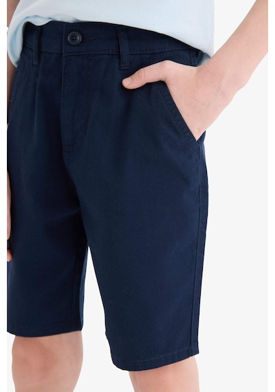 Defacto Ayıcılıklı Gabardin Şort Erkek Çocuk C2955A826SM - Lacivert