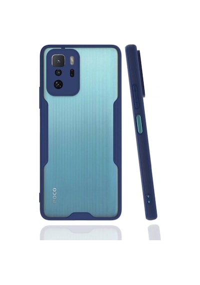 Poco X3 Gt Kılıf Platin Silikon - Lacivert İtdark7590