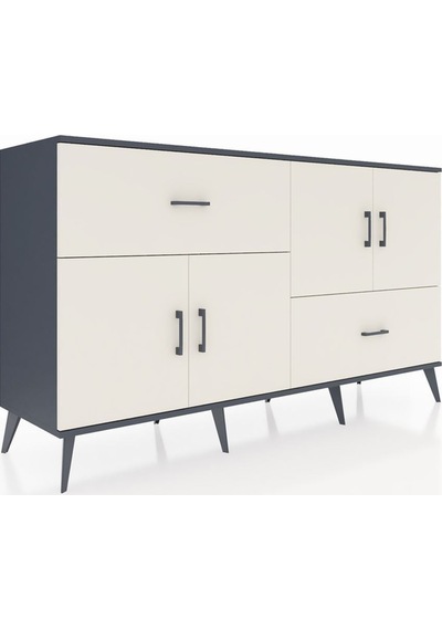 Hyperion Konsol 3 Raflı 2 Çekmeceli 4 Kapaklı 176x44x99 Antrasit-aytaşı Antrasıt/aytası - Antrasıt Hyperion Konsol 3 Raflı 2 Çekmeceli 4 Kapaklı 176x44x99 Antrasit-aytaşı Antrasıt/aytası - Antrasıt