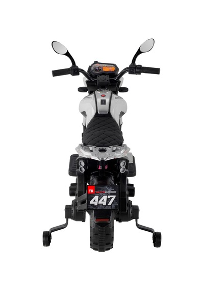 Motocross Cross Akülü Motor Akülü Araba Yeni Seri Babyhope 447 12v Beyaz