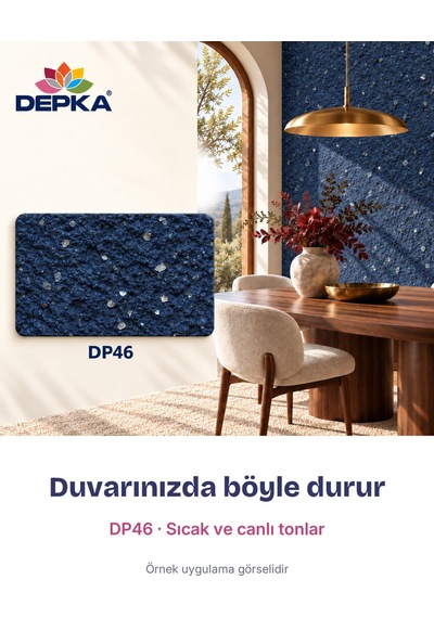 Depka Pamuk Sıva Dp46 2 Kg 7-8 M² İpek Sıva Alternatifi Isı Ve Ses Yalıtımlı Dekoratif Sıva