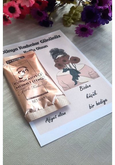 Kurukahveci Mehmet Efendi 8 Mart Kadınlar Günü Hediye Türk Kahvesi Jelatinli 25 x 6 G