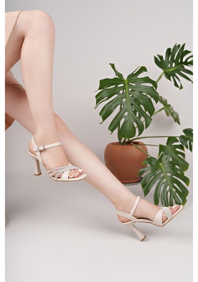 Nesilshoes Nesil Shoes Uraz 780 Ten Topuklu Kadın Sandalet